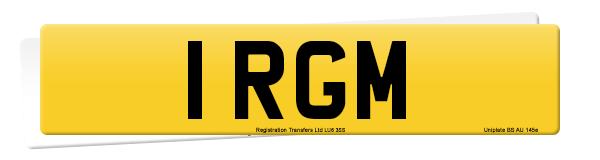 Registration number 1 RGM